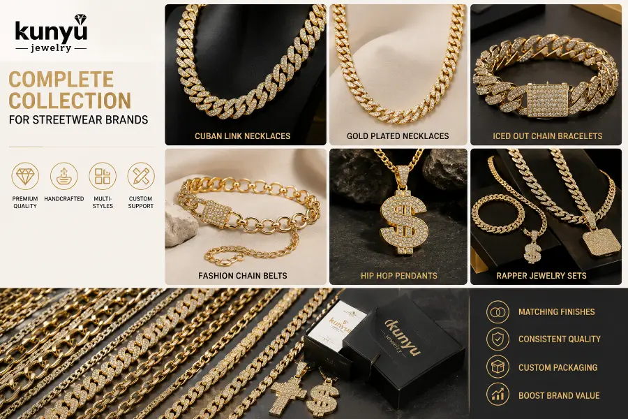 Napa Pilih Perhiasan Zinc Alloy?  Kaluwihan Zinc Alloy ing Aksesoris Hip Hop