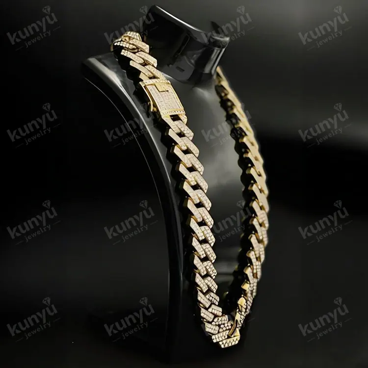 Glittering Rhinestone Kuba Link Chain