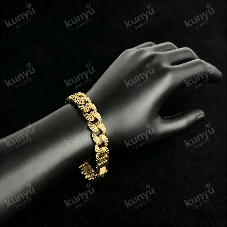 Gelang Hip Hop Dilapisi Emas