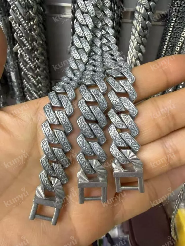 Iced out hip hop necklace